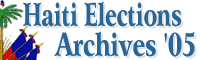 Haiti Elections Archives 2005